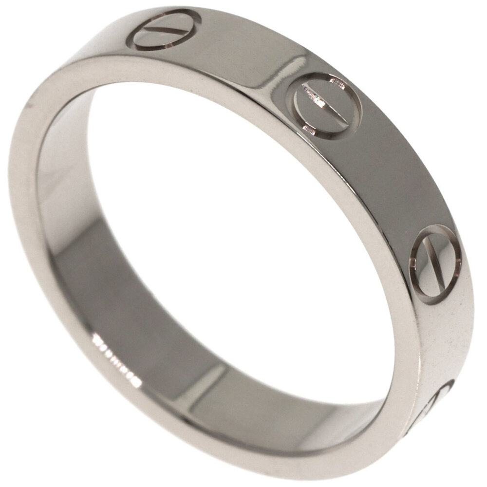 CARTIER 18k Silver Love Ring #50